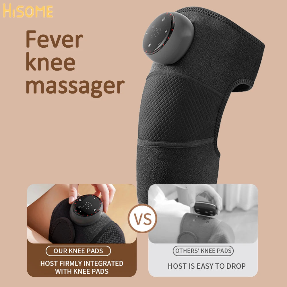 USB Heating Knee Protection Massage for Joint  Far-infrared Knee Shoulder Elbow Pad Wireless LED 5 Levels Hot Compress Massager