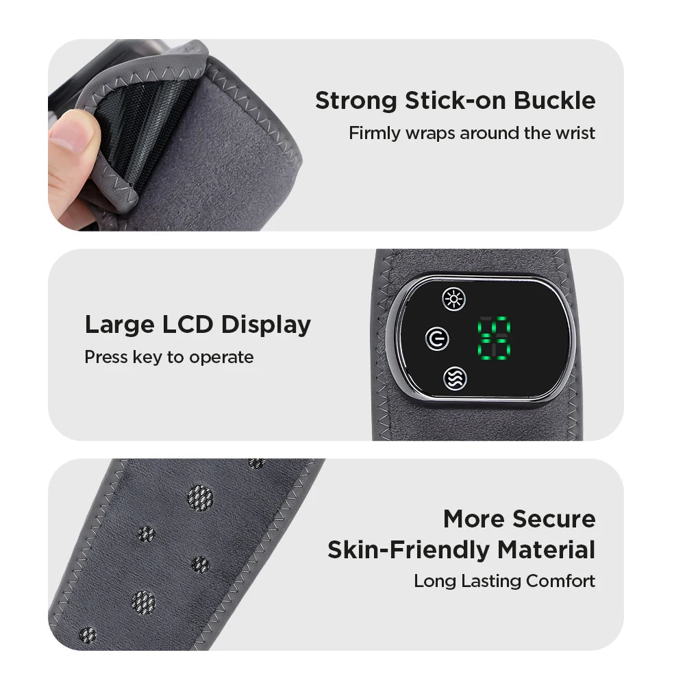 Electric Cordless Heated Ankle Wrist Guard Massager