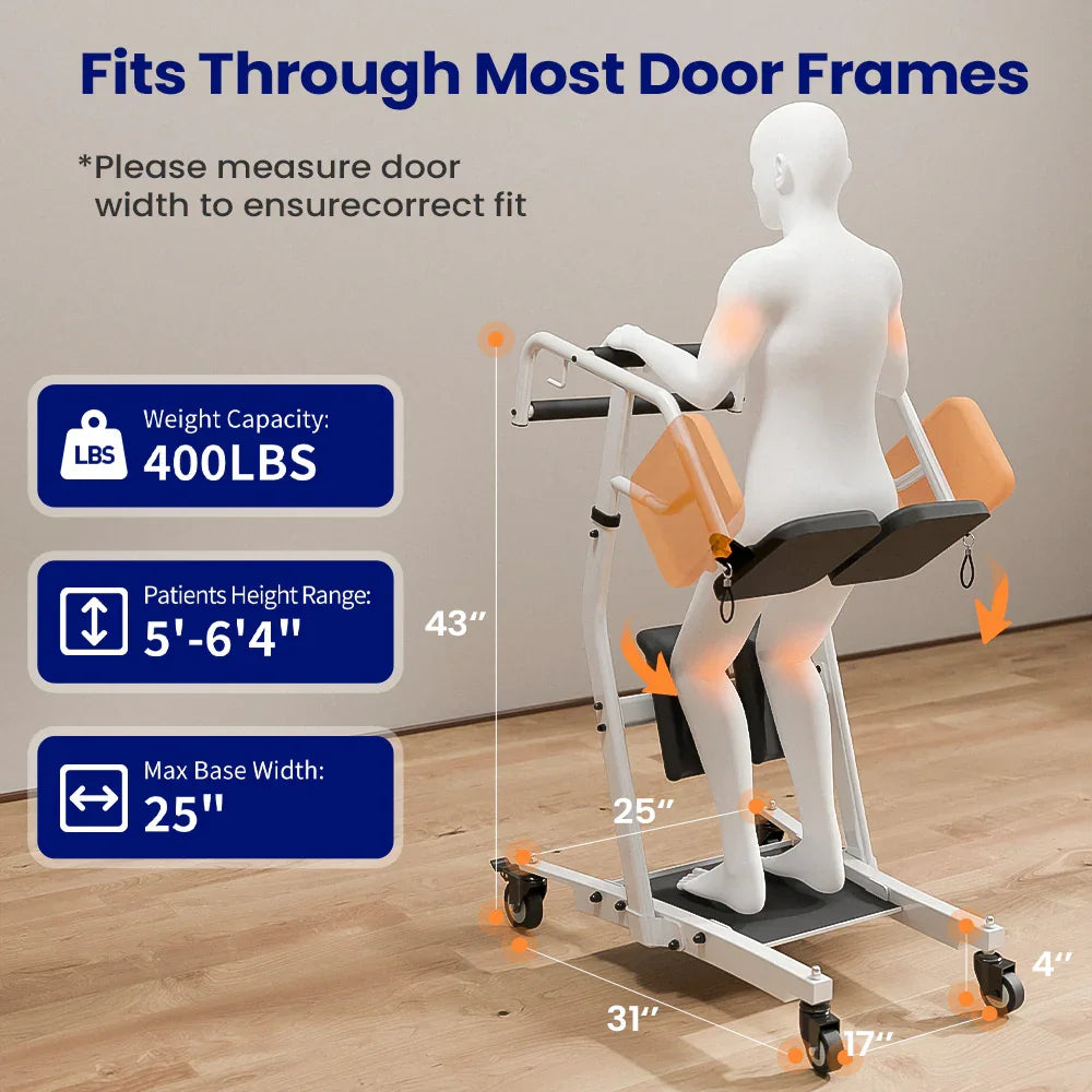 Sit To Stand Lift, Stand Assist Lift For Elderly, Patient Transport Unit, Stand Lift Assistance For Muscle Building & Fall Preve