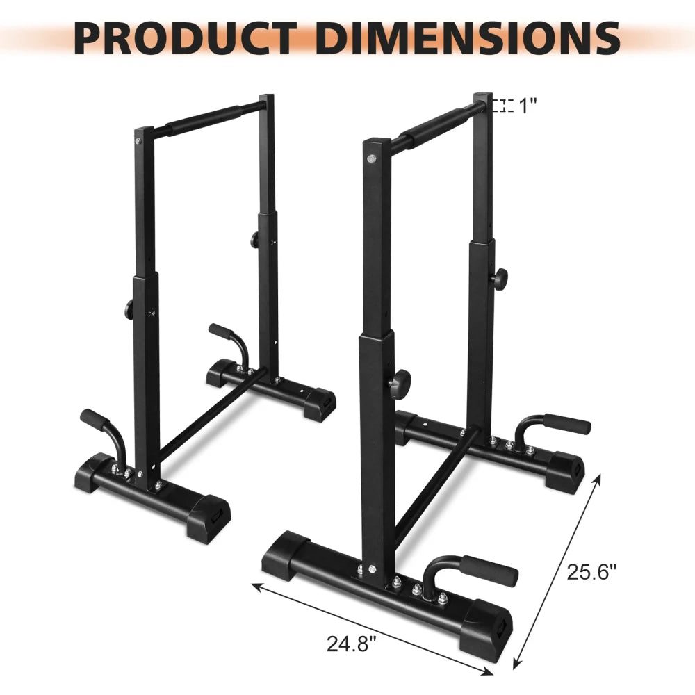Adjustable Dip Bar Station And Pull Up Bars For Fitness