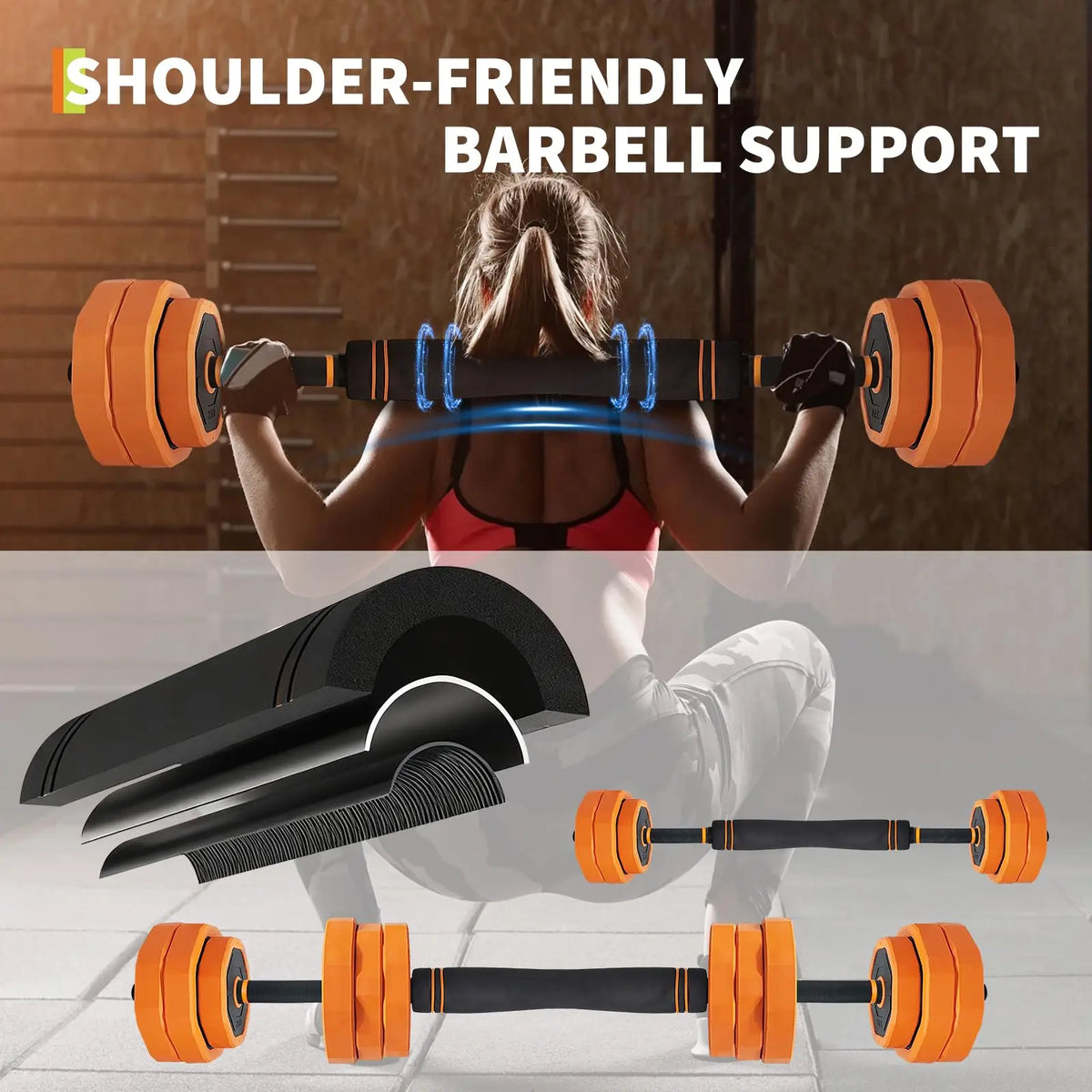 Adjustable Dumbbells Free Weight Set With Connector For Strength Training