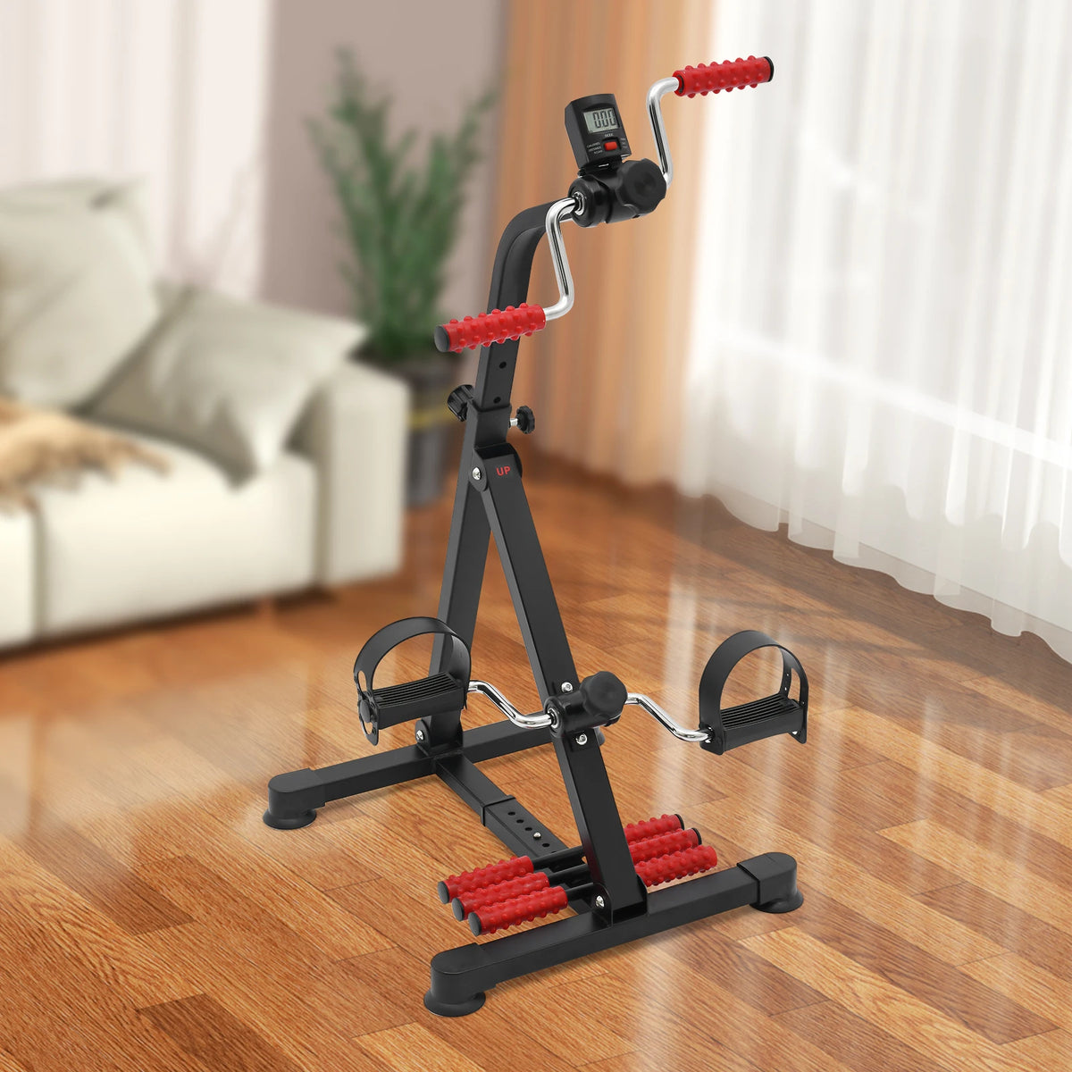 Pedal Exerciser Bike With Monitor For Convenient Home Fitness Training