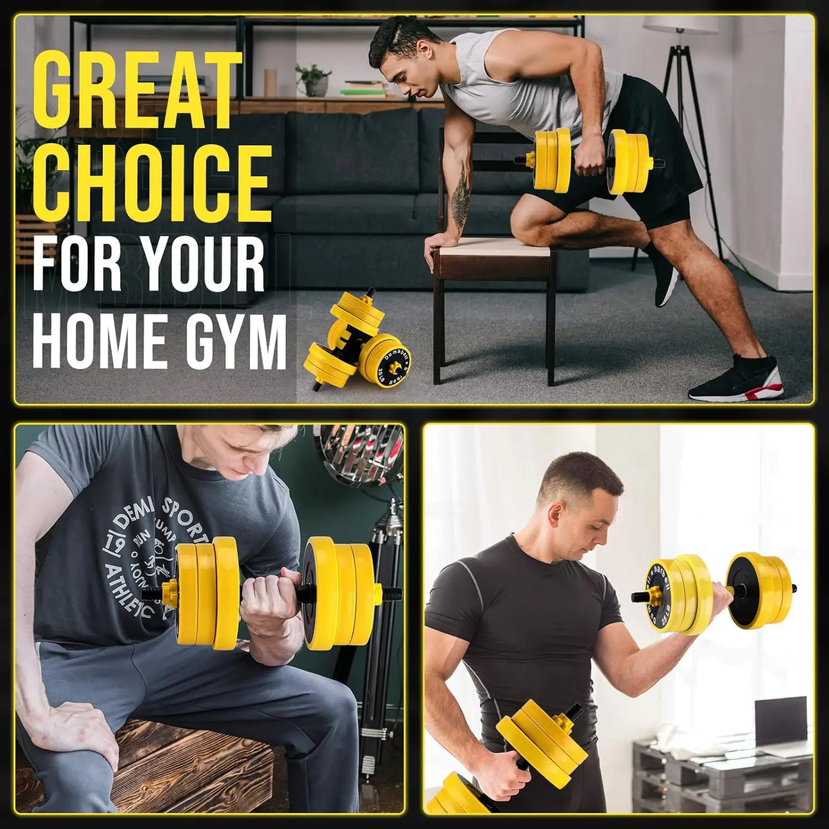 Adjustable Dumbbell Set for Strength Training and Home Workouts