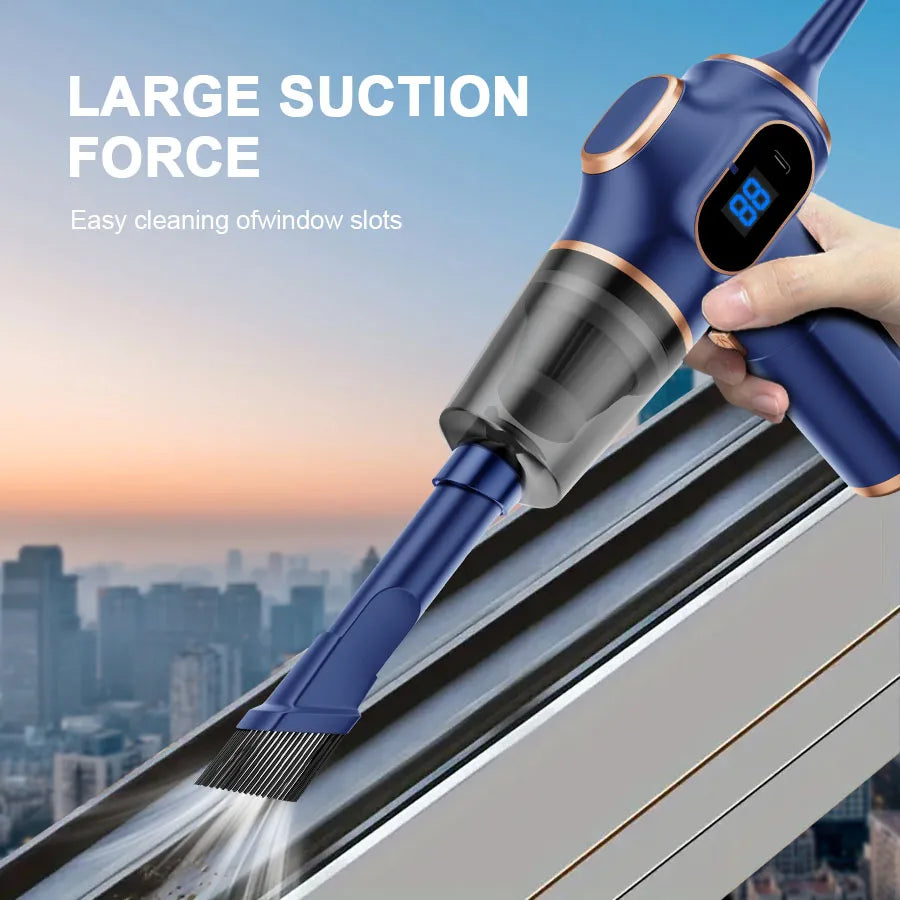 Wireless Car Vacuum Cleaner Mini HEPA for car interiors