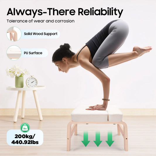 Yoga Headstand Bench Inversion Stool 440lbs