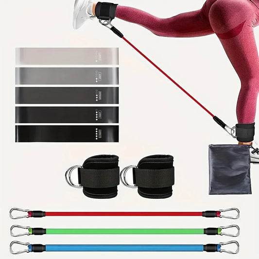 Home Gym Leg Hip Toning Resistance Band Exercise Set