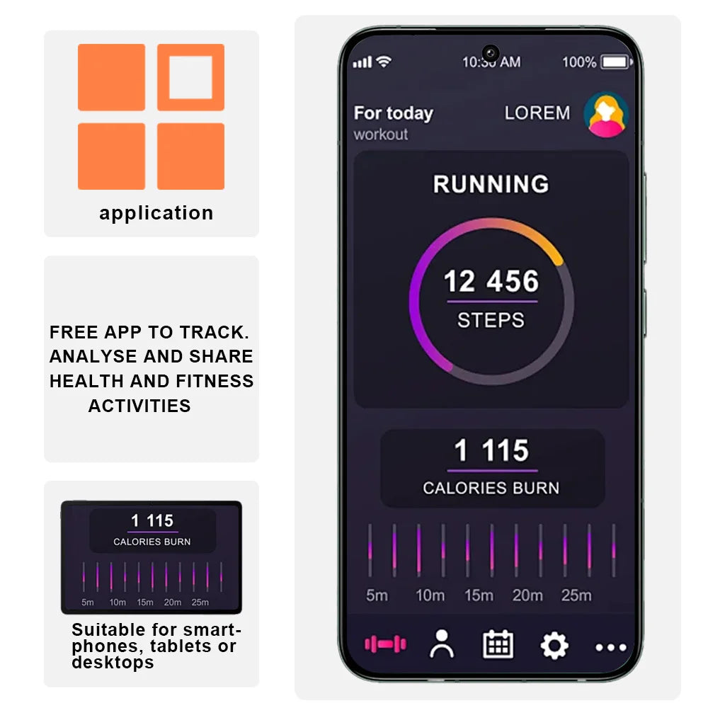 Anyloop Smartwatch for Women Fitness Tracker Over 400 Watch Faces