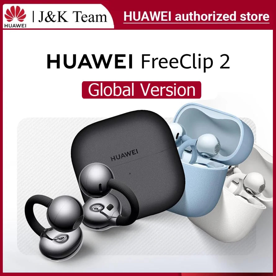 HUAWEI Freeclip 2, Bluetooth Wireless Headphones, Airy C-bridge Design Earbuds,Adaptive Open-ear Listening,Android & iOS,