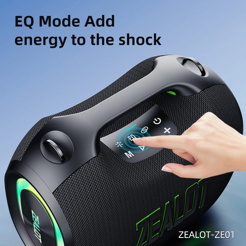 Zealot Portable Bluetooth Speaker With Subwoofer And Waterproof Design