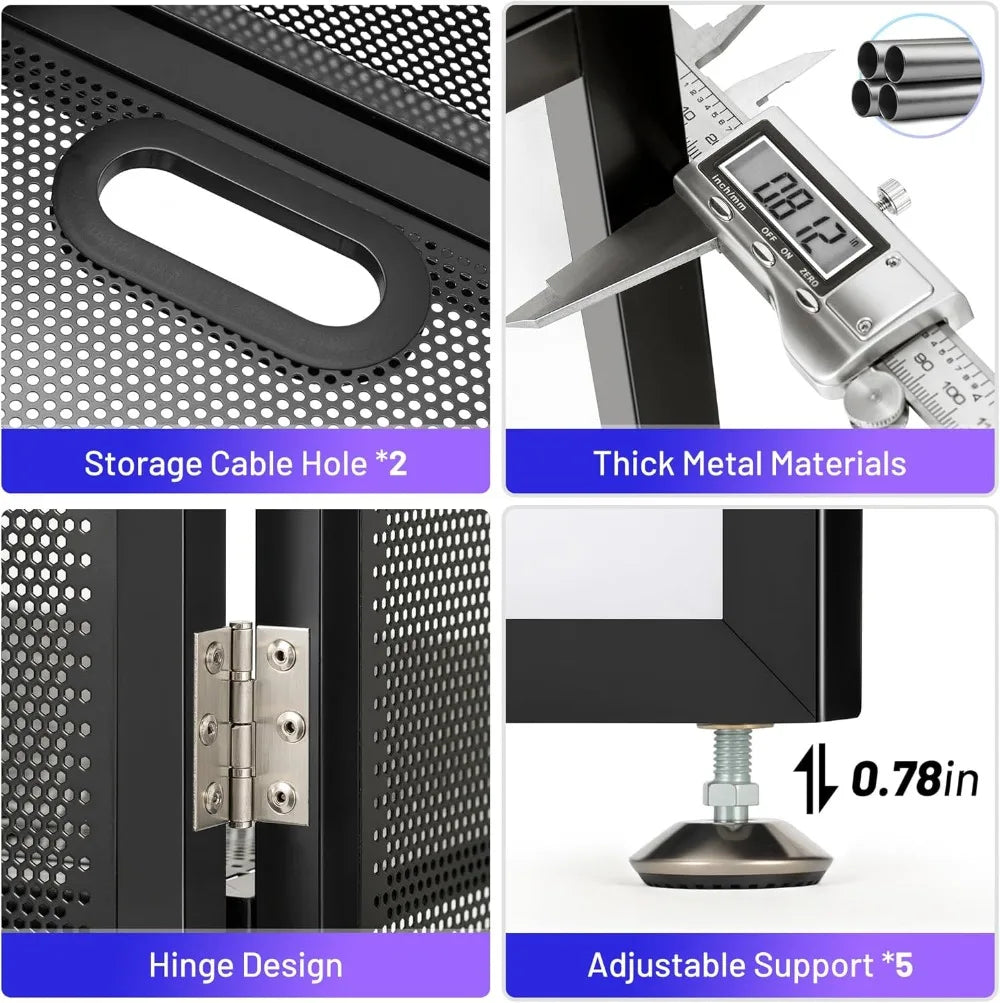 Portable DJ Booth Stand for Laptop and Controller Foldable