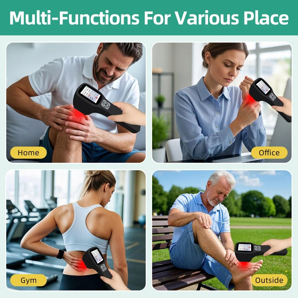 ZJZKTOP 3rd Gen 2500mW Athlete Grade Red Light Massager LLLT PBM Post-Workout Muscle Recovery Pre-Workout Warm Up Gym Use