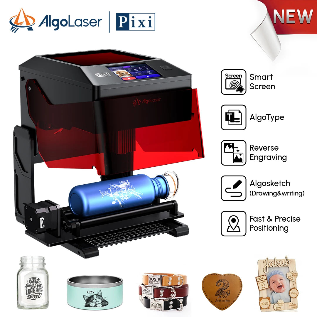 AlgoLaser PIXI Laser"Touch Screen Business Engraving Machine