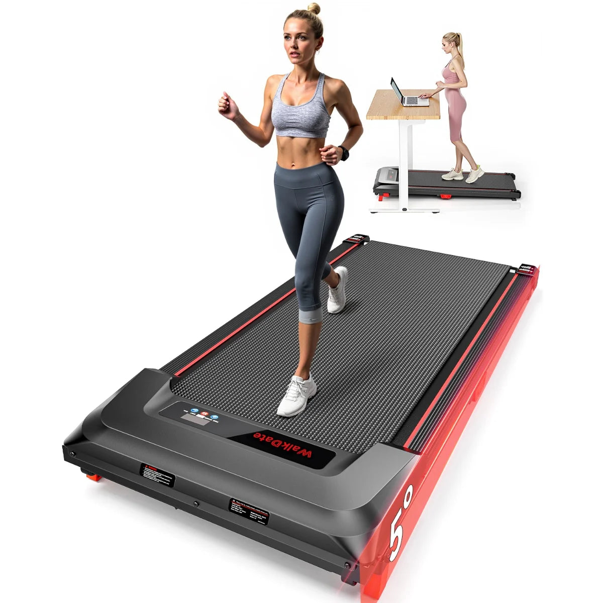 Bestgod Folding Electric Treadmill Walking Pad With Remote LCD