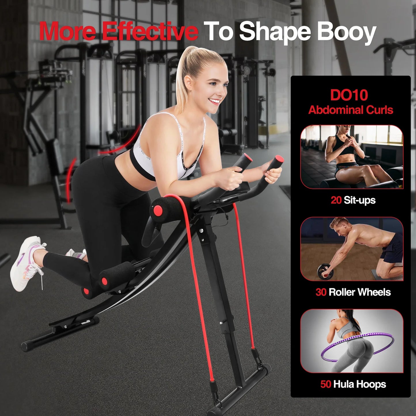 Foldable Ab Machine for Home Gym Core Training