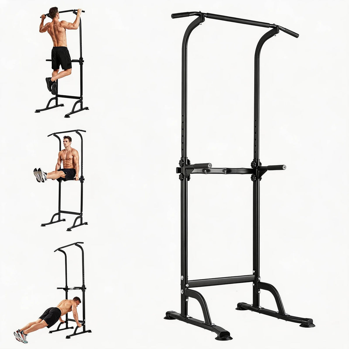 HiMISS Power Tower Dip Station Pull Up Bar Home Gym