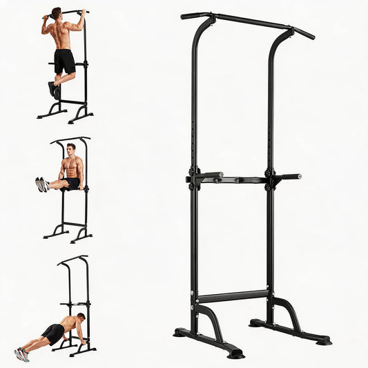 HiMISS Power Tower Dip Station Pull Up Bar Home Gym