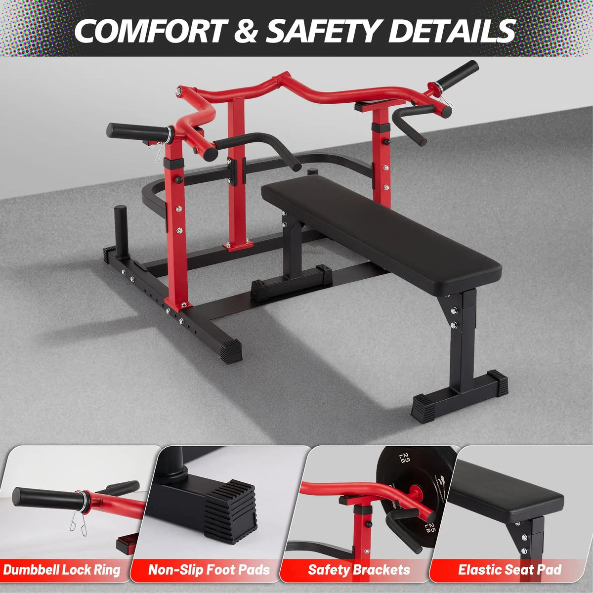 Chest Press Machine With Independent Converging Arms For Strength Training