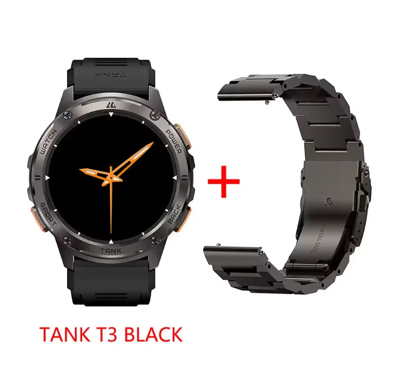 KOSPET TANK T3 Smart Watch For Men With Bluetooth Connectivity