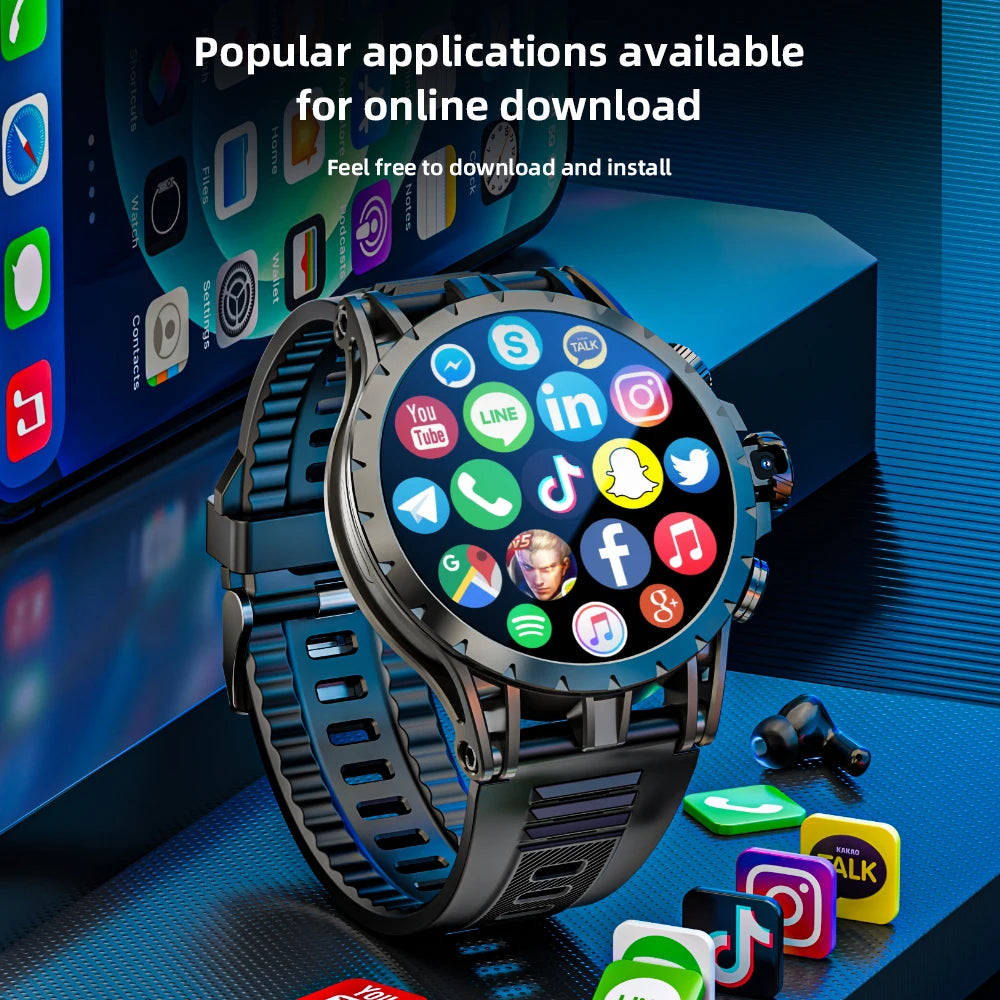 LOKMAT Android Smartwatch Phone With AMOLED Screen And 4G