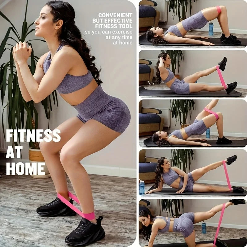 Home Gym Leg Hip Toning Resistance Band Exercise Set