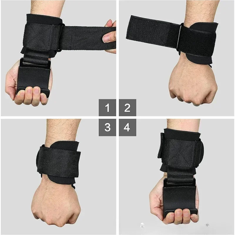Weight Lifting Hooks Non-Slip Straps for Deadlift
