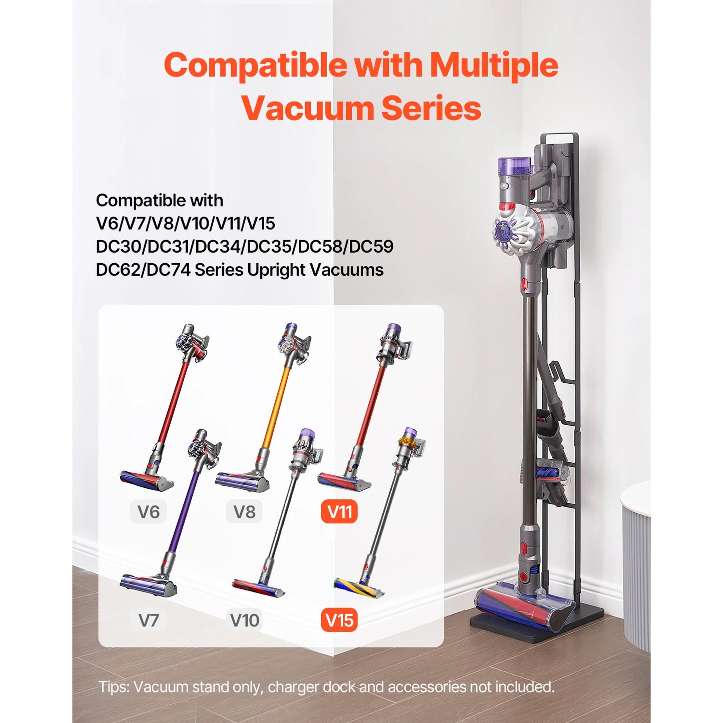 SucceBuy Cordless Vacuum Stand Compatible With Dyson Vacuums