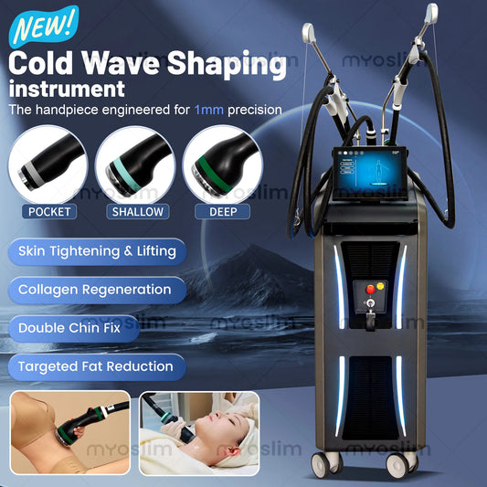 3-in-1 Professional Ice Microwave Slimming Device Uses Freezing Waves for Massage and Shaping Removing fat and Firming the Skin