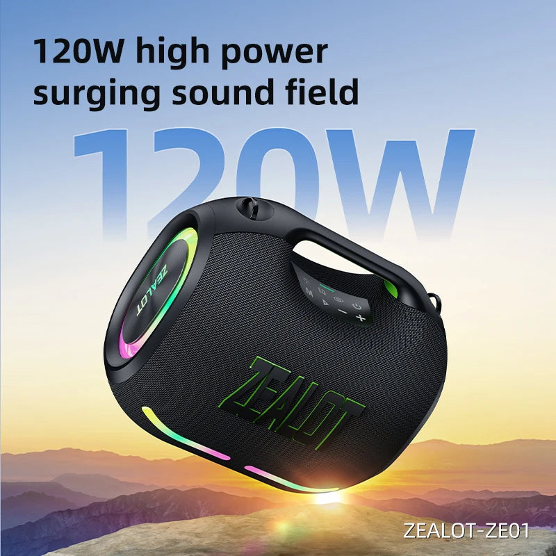 Zealot Portable Bluetooth Speaker With Subwoofer And Waterproof Design