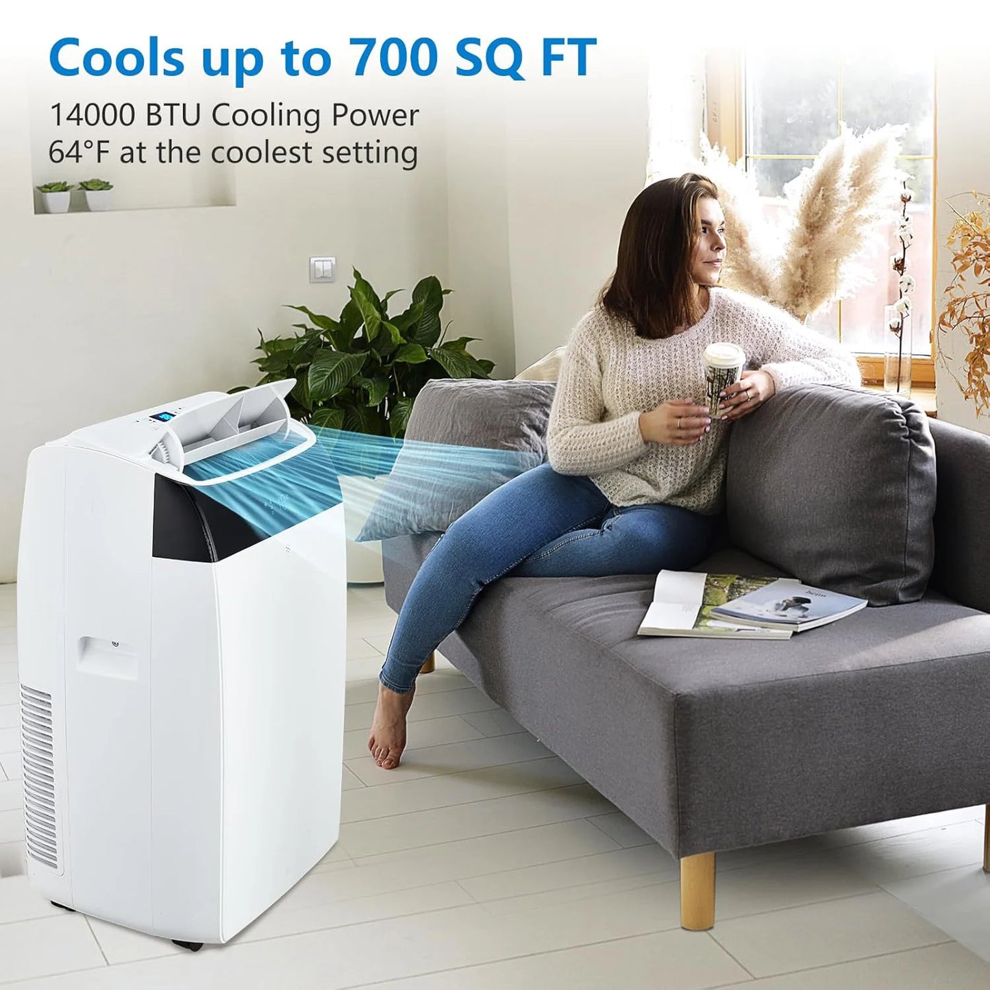 14000 BTU Portable Air Conditioner With Fan