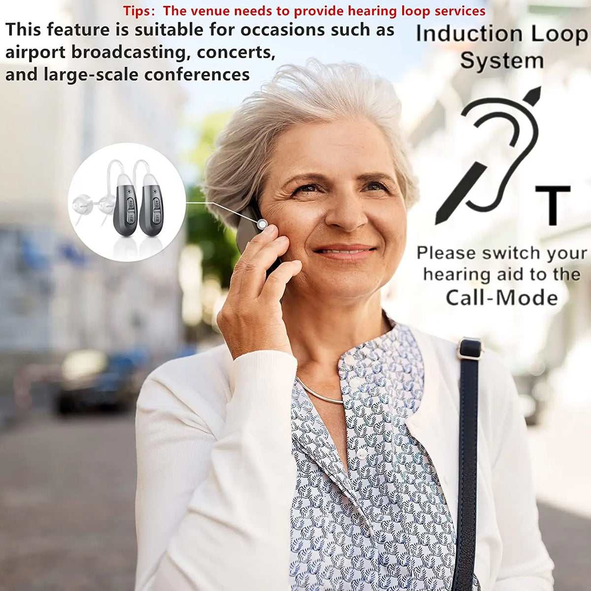 JINGHAO Digital Hearing Loss Aids, Rechargeable, Invisible BTE.  Sound Device for Elderly.