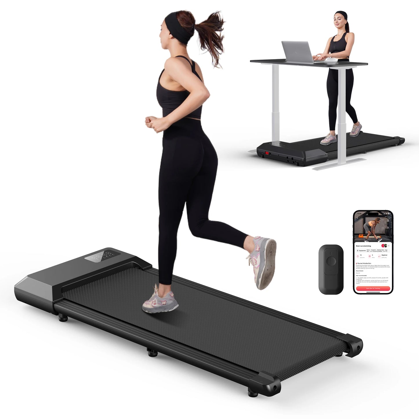 Superun Home Treadmill 2.5HP Walking Running Fitness Machine