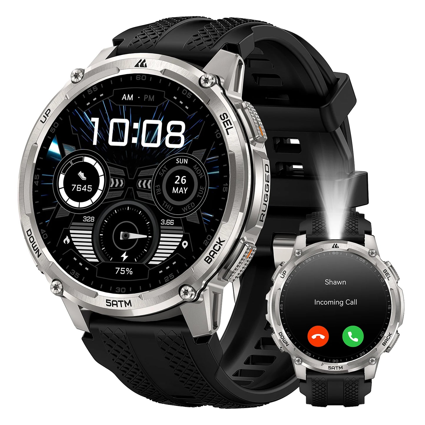 KOSPET Tank T4C Smartwatch Rugged Outdoor GPS Fitness Tracker