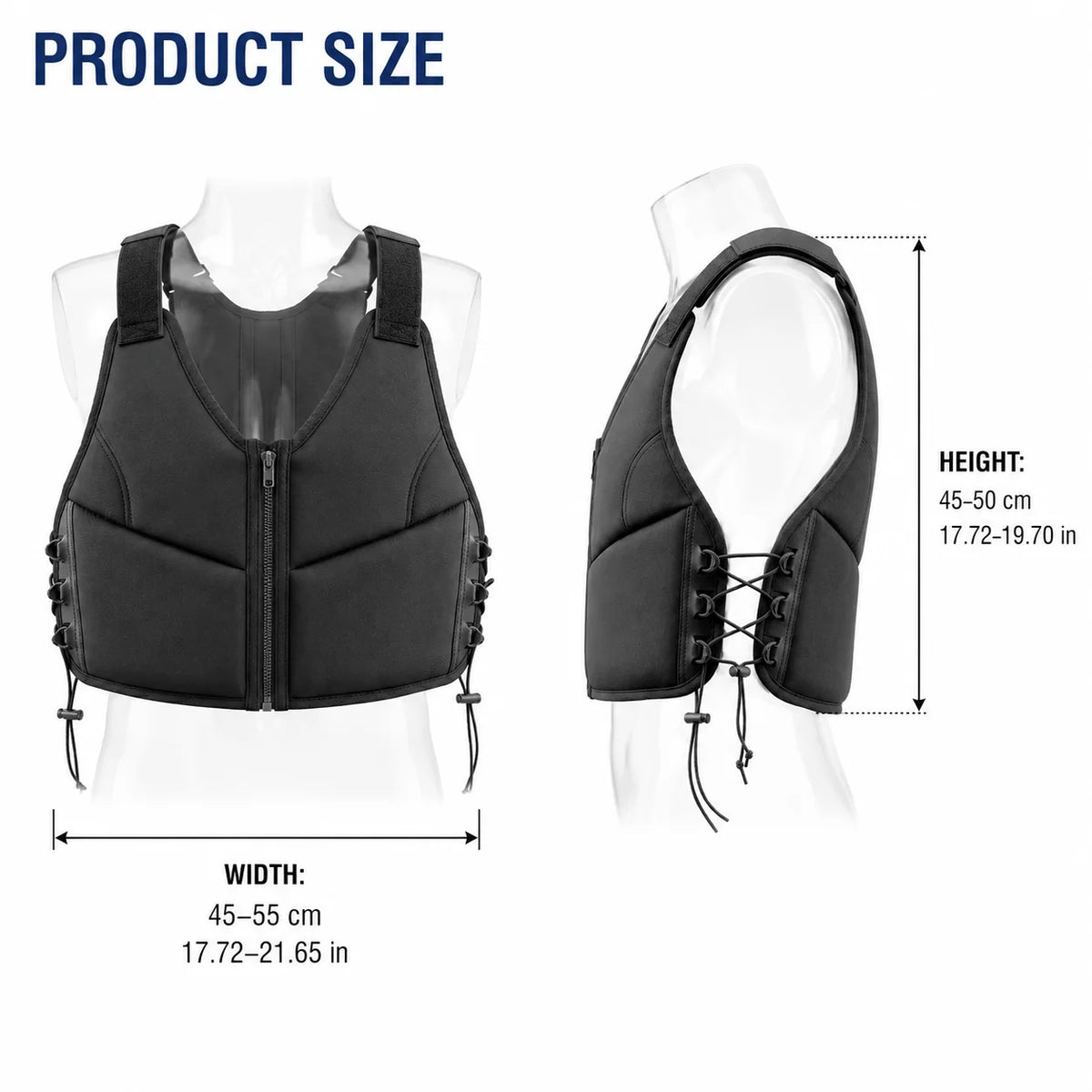 Adjustable Weighted Fitness Vest for Running, Walking, and Strength Training