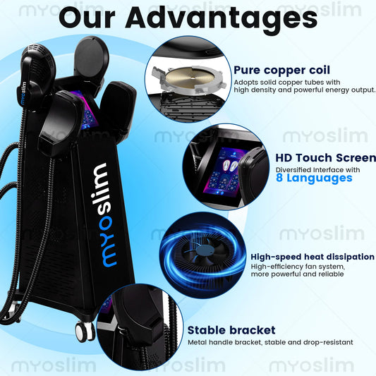 EMS Body Sculpt Muscle Building Machine MYOslim Fat Burning Abdominal Sculpting 6500W Weight Lose Muscle Machine