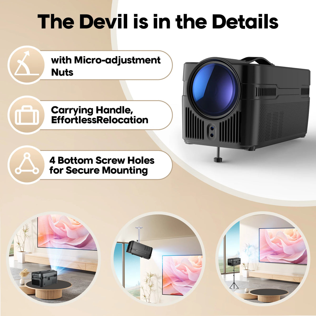Magcubic Auto Focus Ultra Short Throw Projector