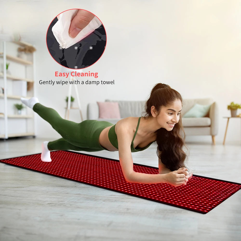 Full Body Red Light Mat 71x31inch Large Infrared LEDs Blanket