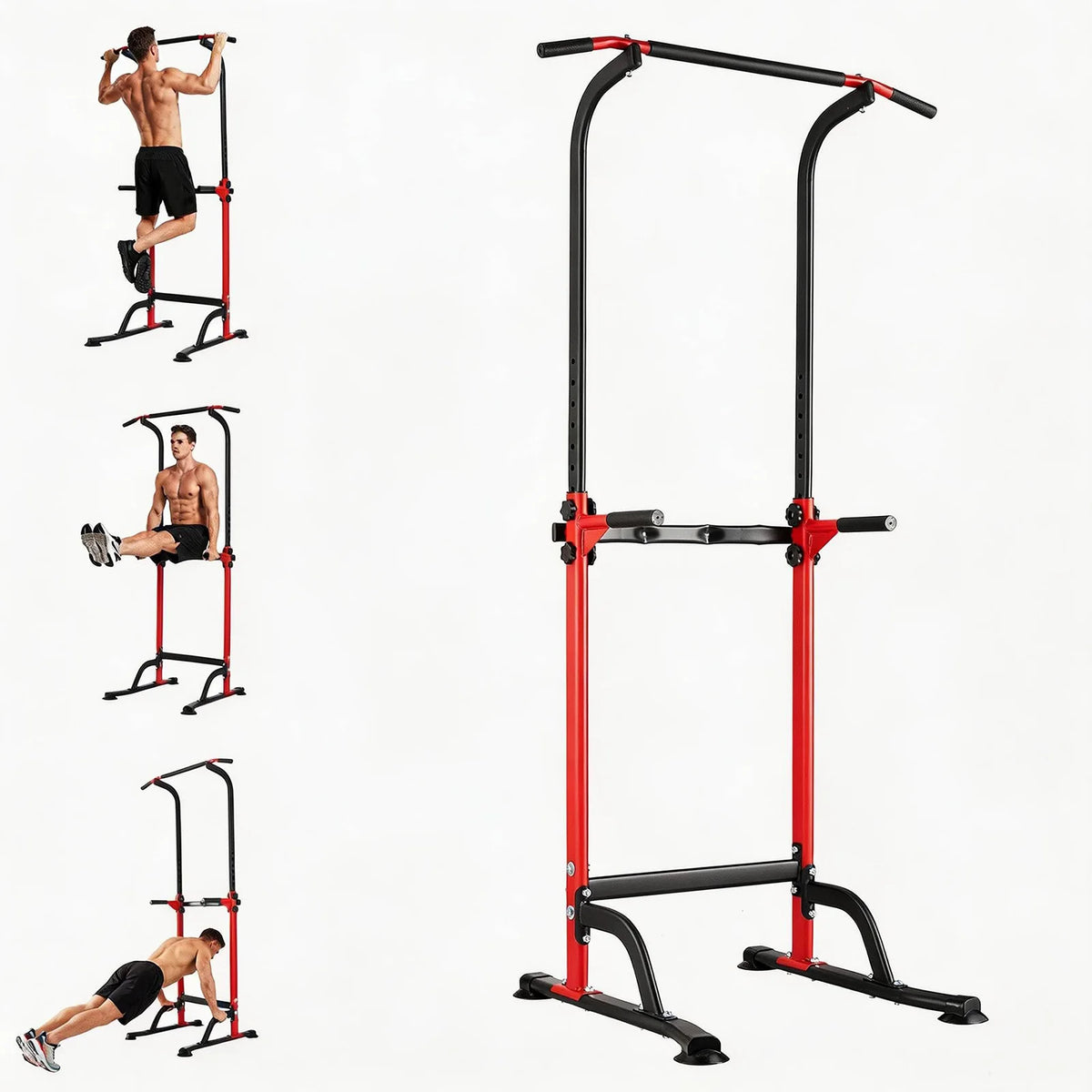 HiMISS Power Tower Dip Station Pull Up Bar Home Gym