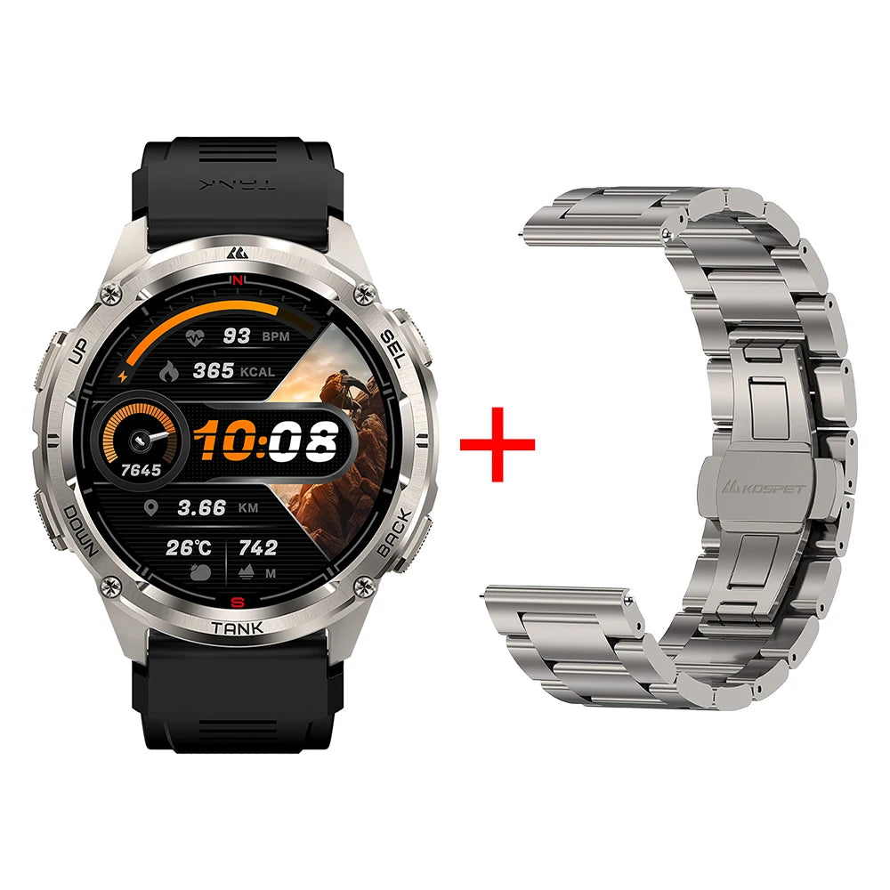 KOSPET Tank T3 Ultra 2 GPS Smartwatch IP69K Waterproof AMOLED