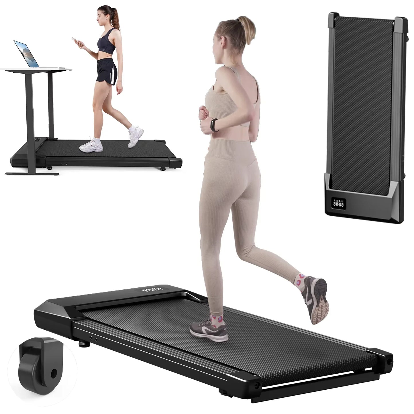 Superun Walking Pad Under Desk Treadmill Portable For Home Use