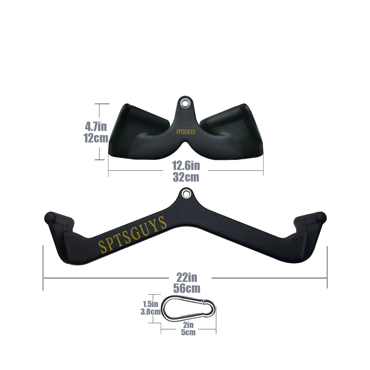 MARSAFIT Lat Pulldown Bar Attachment for Cable Machine Strength Training