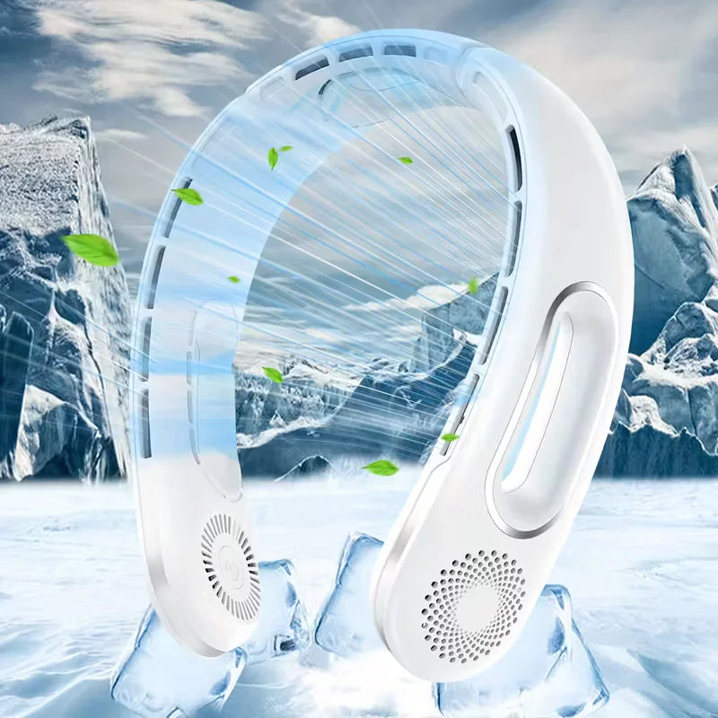 Portable Neck Fan Wearable for Travel