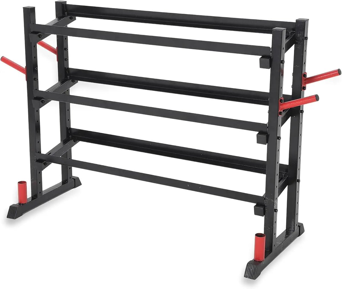 Adjustable Three Tier Heavy Duty Dumbbell Rack for Home Fitness