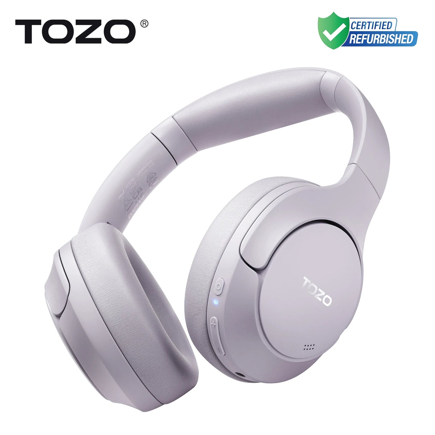 TOZO Refurbished Hi-Res Over Ear Headphones Hybrid ANC