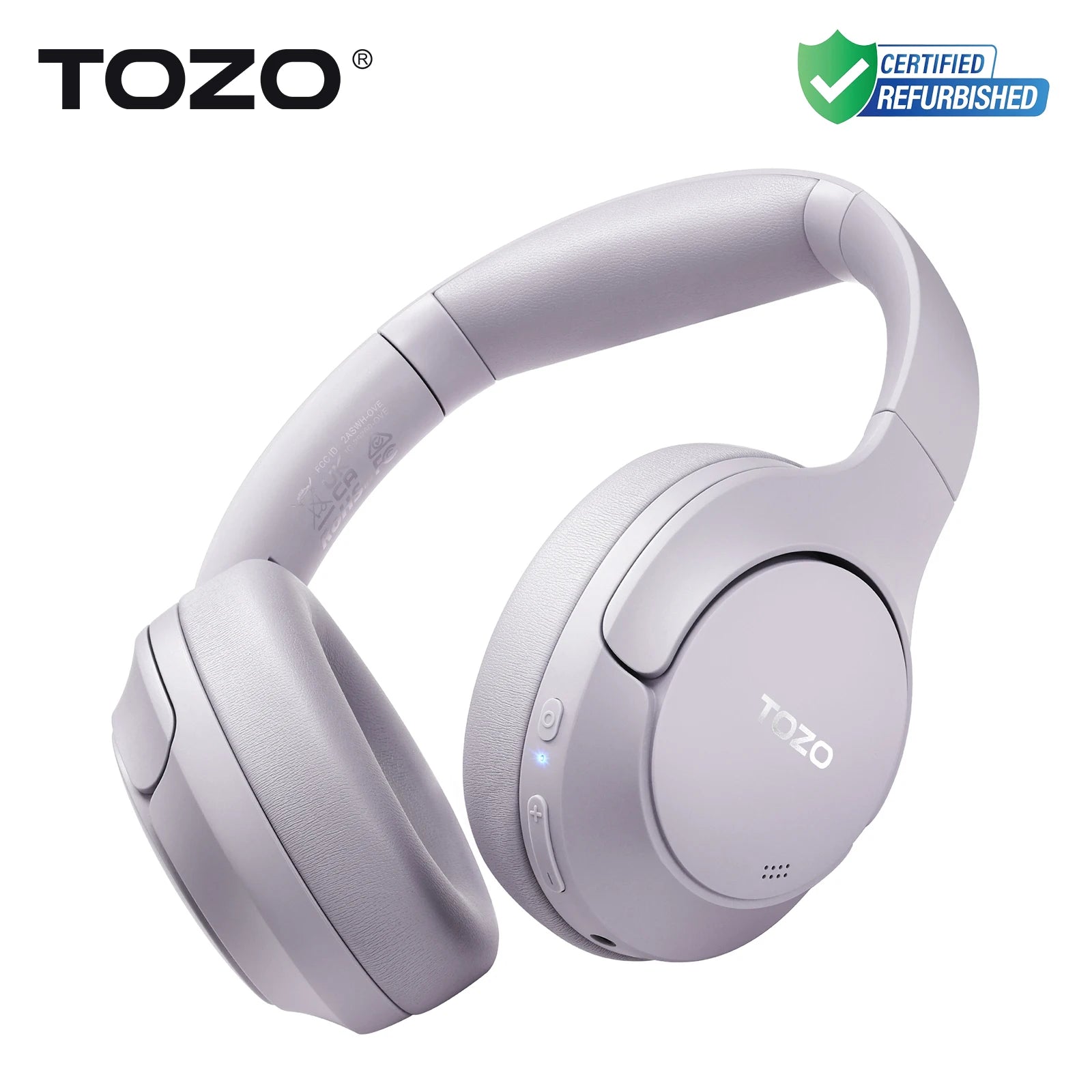 TOZO Refurbished Hi-Res Over Ear Headphones Hybrid ANC