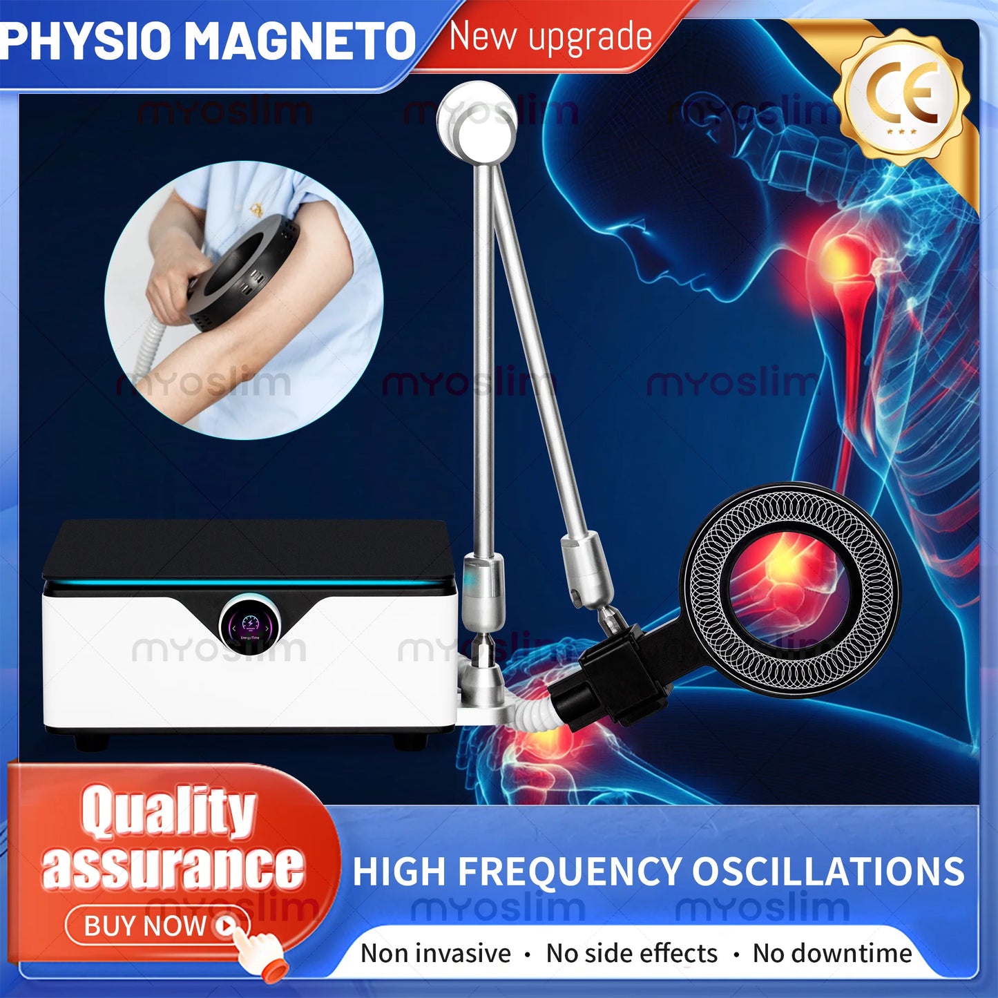 Portable Emtt Physio Magneto Therapy Magnetoterapia Pain Relief PEMF Sports Injury Therapy Magnetotherapy Physiotherapy Machine