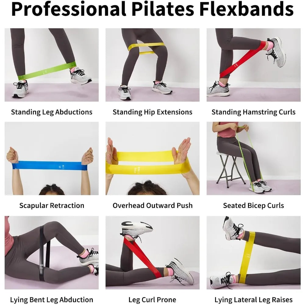 TPE Resistance Bands for Strength Training Fitness and Muscle Stretching