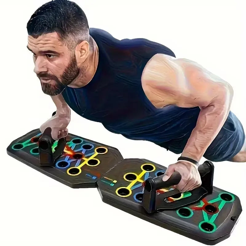 Portable Multifunctional Push Up Board, Foldable Push Up Bar Resistance