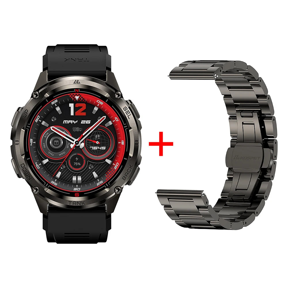 KOSPET Tank T3 Ultra 2 GPS Smartwatch IP69K Waterproof AMOLED
