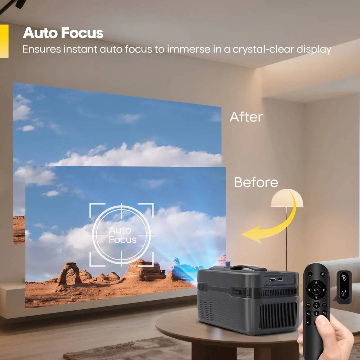 Magcubic Auto Focus Ultra Short Throw Projector
