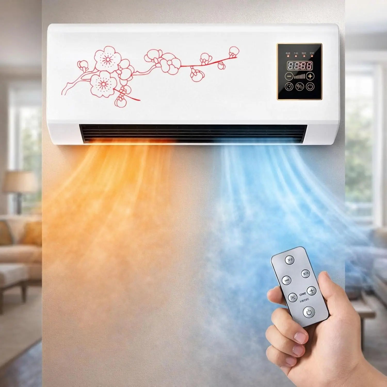 Portable Wall-Mounted Air Conditioner Fan Heating Cooling